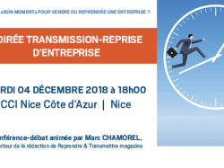 Tous à la CCI le 4 décembre pour la Soirée Transmission - Reprise d'entreprise !