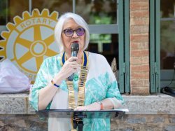 Édith Audibert, présidente du Rotary Club de Hyères