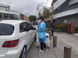 Un « drive-test » à Saint-Laurent-du-Var 