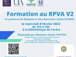 UJA de Nice : Formation "nouvelle plateforme e-barreau RPVA version 2" pour les jeunes avocats