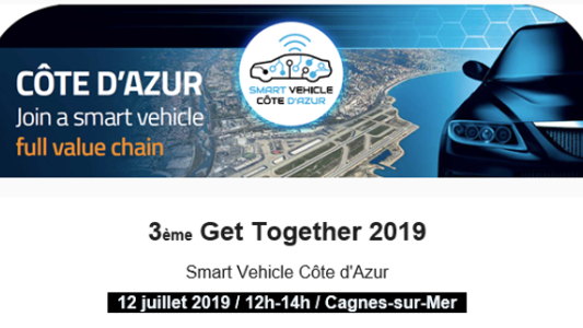 3ème Get Together 2019 Smart Vehicle Côte d'Azur le 12 juillet à Cagnes sur Mer