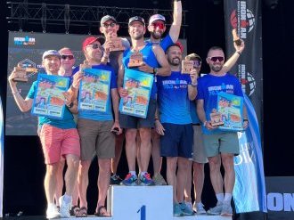 Barreau de Nice : les avocats prennent la tête du relais homme à l'Ironman 70.3 de Nice