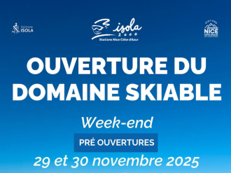 Préouverture exceptionnelle à Isola 2000 les 29 et 30 novembre