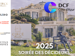 Anny Courtade, invitée d'honneur de la « Soirée des Décideurs » DCF Côte d'Azur le 3 juin au Circé