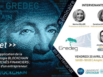 Séminaire GREDEG : "L'application de la technologie Blockchain aux marchés financiers : un regard d'entrepreneur"