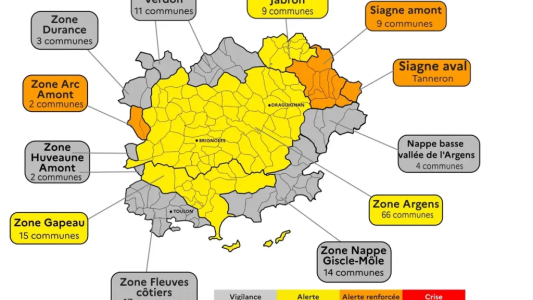 Sécheresse : 15 nouvelles communes du Var en alerte, 102 concernées par des restrictions