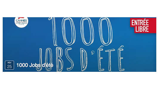 1000 jobs d'été à Cannes, venez trouver le votre !
