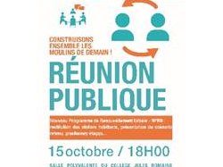 Réunion publique sur le Nouveau Programme de Renouvellement Urbain (NPRU) du quartier des Moulins à Nice