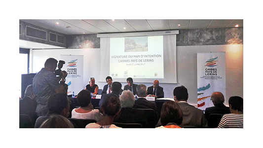 Prévention du risque inondation : Signature du Programme d'Actions et de Prévention des Inondations (PAPI) d'intention de l'Agglomération de Cannes