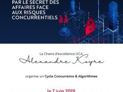 Séminaire : "La protection des algorithmes par le secret des affaires face aux risques concurrentiels"