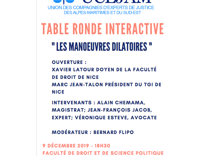Table ronde UCEJAM : (…)
