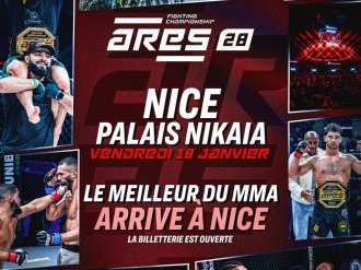« ARES Fighting Championship » : Le meilleur du MMA au Palais Nikaïa le samedi 18 janvier 