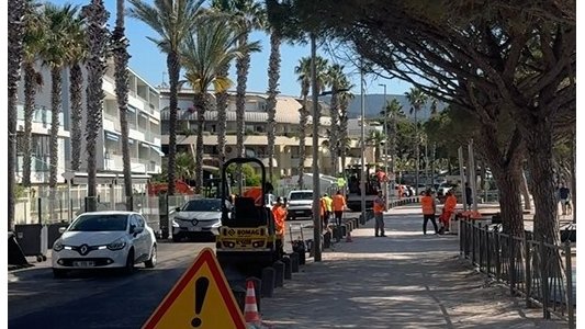 Des travaux routiers en cours à La Ciotat