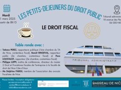 Prochain petit-déjeuner du droit public le 11 mars sur le thème du droit fiscal