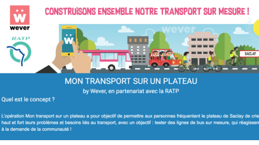La startup Wever déploie un service inédit de Transport sur mesure avec le Groupe RATP