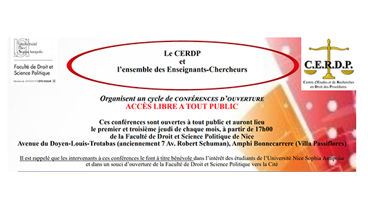 Conférence CERDP - La quérulence à la française