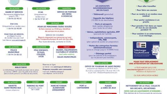 Covid-19, la Ville de Saint-Tropez adapte ses services