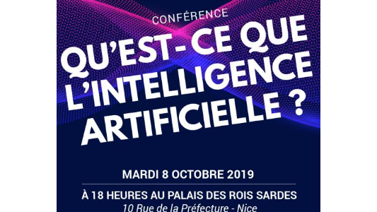 #IADATES - Conférence : "Qu'est ce que l'intelligence artificielle ?" organisée par le Département 06