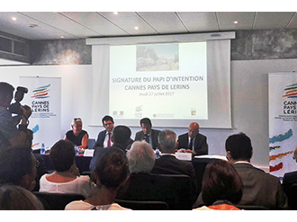Prévention du risque inondation : Signature du Programme d'Actions et de Prévention des Inondations (PAPI) d'intention de l'Agglomération de Cannes