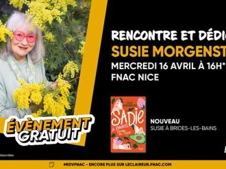 Susie Morgenstern, autrice de livres jeunesse incontournable, en dédicace à la Fnac Nice le 16 avril