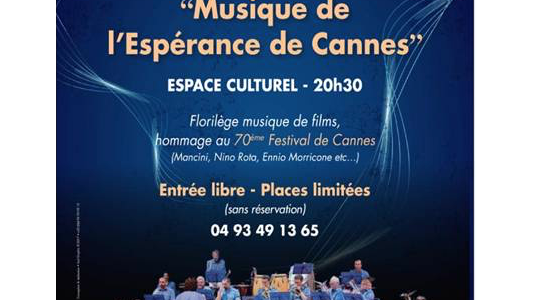 Concert « Musique de films » hommage au 70ème Festival de Cannes à Théoule sur Mer !