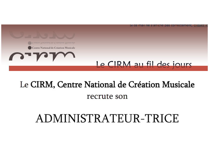 Le CIRM, Centre National