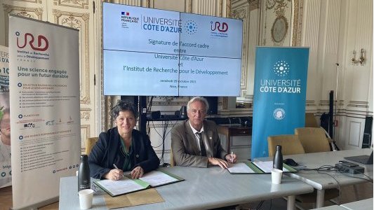 Université Côte d'Azur et l'Institut de recherche pour le développement signent un accord-cadre