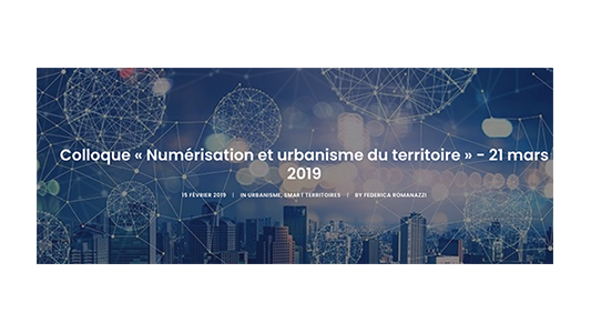 Colloque SICTIAM : « Numérisation et urbanisme du territoire » - 21 mars 2019