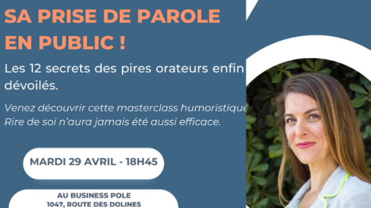 Sophia Antipolis : une masterclass décalée pour mieux parler en public le 29 avril 