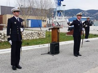  Le sous-marin nucléaire l'Emeraude en partance pour Cherbourg