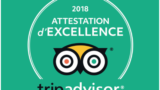 Le Musée Escoffier de l'Art Culinaire a remporté une Attestation d'Excellence TripAdvisor 2018 