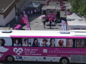 Cannes apporte 5 000 € d'aide pour la reconstruction du 'Bus du Cœur des Femmes' 