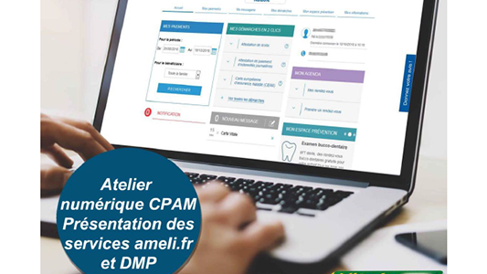 Ateliers numériques animés par la CPAM dans les MDD de Roquebillière et de Saint-Martin-Vésubie le 22/01/19