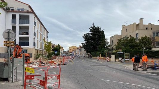A La Crau, des travaux utiles Avenue de la Gare