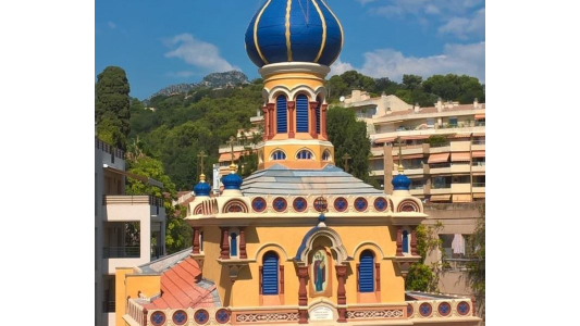 MENTON : l'eglise russe a retrouvé tout son éclat