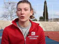 La CECAZ soutient l'athlète niçoise Margot Chevrier, championne en saut à la perche