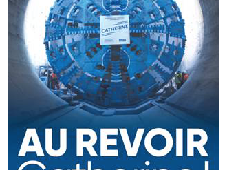 Visite de la roue de coupe du tunnelier à Nice le 5 novembre pour les niçois avant démontage !