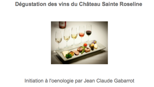 Initiation à l'oenologie par Jean Claude Gabarrot au programme du déjeuner Club Business St Laurent