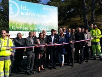 Inauguration du nouveau centre technique du Pays de Grasse et de la nouvelle plateforme de déchetterie du SMED à Valderoure