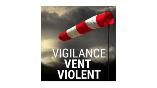 Département 06 : Vigilance météo jaune « vents violents » ce mardi 16 janvier