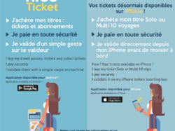 Nouveau : l'application Nice Ticket permet d'acheter des tickets Solo ou Multi 10 voyages sur iPhone