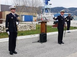  Le sous-marin nucléaire l'Emeraude en partance pour Cherbourg