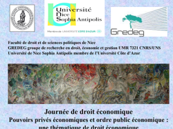 Journée de droit économique "Pouvoirs privés économiques et ordre public économique : une thématique de droit économique" 