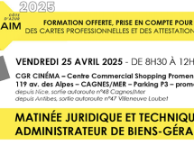 FNAIM Côte d'Azur : Matinée juridique et technique pour les administrateurs de biens à Cagnes-sur-Mer