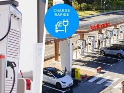 TotalEnergies équipe sa station-service de la Côte d'Azur (A8) en bornes de recharge électrique Haute Puissance