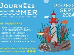 Journées de la Mer 2024 : du 20 au 22 septembre à Menton