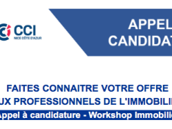 Appel à candidature de la CCI NCA : startups venez faire connaître votre offre à 200 professionnels de l'immobilier