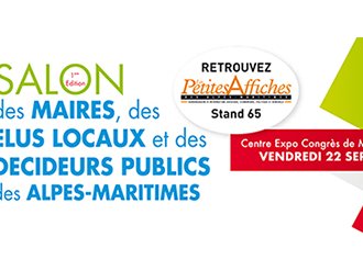 Ce vendredi 22 septembre, Les Petites Affiches seront au 1er Salon des Maires des Alpes-Maritimes à Mandelieu