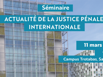 Séminaire LADIE : « Actualité de la justice pénale internationale »