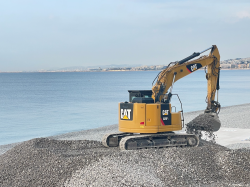 Nice : l'engraissement des plages a débuté